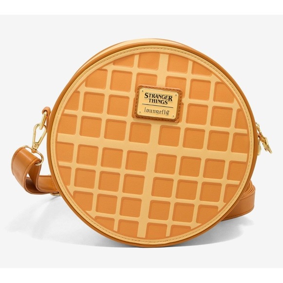 Loungefly Netflix Stranger Things "Friends Dont Lie Waffle Scented Crossbody Bag - Picture 3 of 4